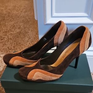 Chic Italian Suede Women's Heels - Like New